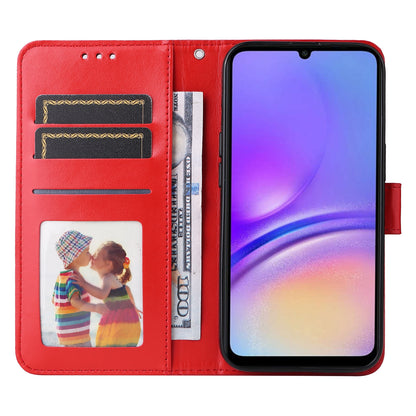 Samsung Galaxy A05 Sunflower Embossed Leather Wallet Phone Case with Kickstand and Card Holder