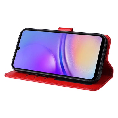 Samsung Galaxy A05 Sunflower Embossed Leather Wallet Phone Case with Kickstand and Card Holder