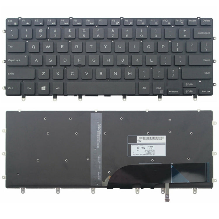 Dell XPS 15-9550, M5510, 15-7558, 7568 US Version Laptop Keyboard Replacement (Black)