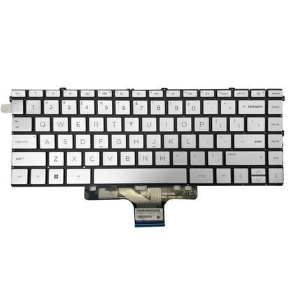 HP Pavilion X360 14-DW US Version Silver Backlit Keyboard Replacement - Fits Perfectly, Professional Installation Recommended