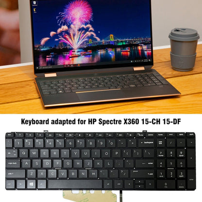 HP Spectre X360 15-CH US Version Laptop Backlit Keyboard Replacement - Professional Installation Recommended
