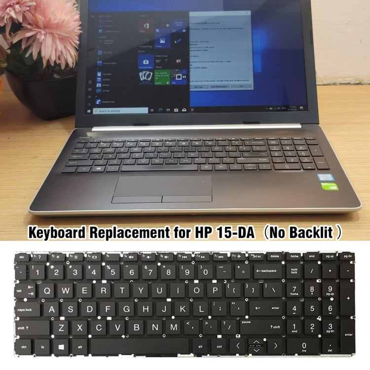 HP 15-DA / 15-DB US Version Laptop Replacement Keyboard - Fully Tested & Ready for Installation