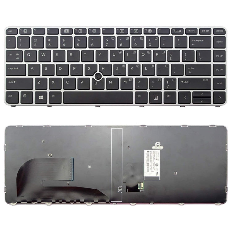 HP EliteBook 840 G3 Backlit Keyboard Replacement - US Version, Fully Tested, Professional Installation Recommended