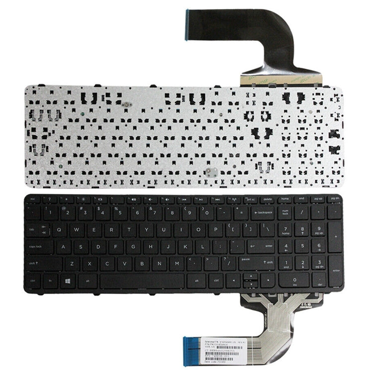 HP 15-E / 15-N / 15-D Laptop Keyboard with Frame - Replacement Part, Fully Checked, Professional Installation Recommended