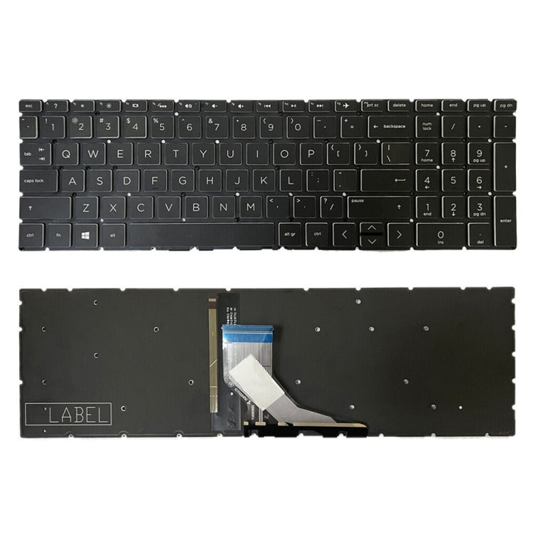 HP Pavilion Gaming 15-DK US Version Backlit Keyboard Replacement - Crystal Cap, Professional Installation Recommended