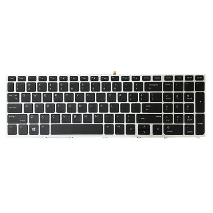 HP ProBook 650 G4 Backlit Keyboard Replacement - US Version, Silver Frame, Professional Installation Recommended