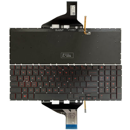 HP 15-DC / 15-DH Red US Version Backlit Keyboard - Perfect Replacement, Professional Installation Recommended