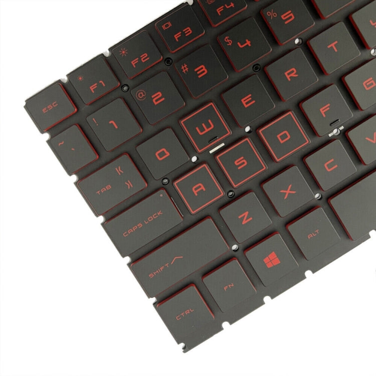 HP 15-DC / 15-DH Red US Version Backlit Keyboard - Perfect Replacement, Professional Installation Recommended