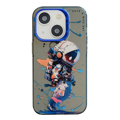 iPhone 13 Case - Animal Oil Painting Design, Durable PC + TPU Cover