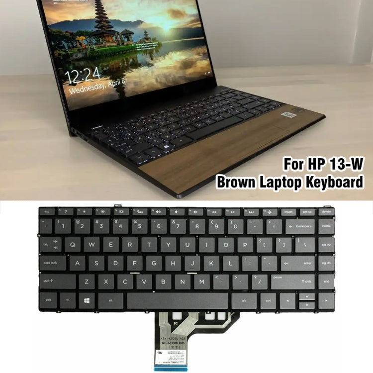 HP 13-W Brown US Version Laptop Keyboard Replacement - Fully Tested, Professional Installation Recommended
