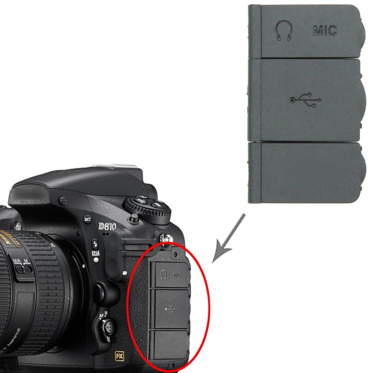 Nikon D810 USB Cover Cap Replacement - OEM Plug Cap for Repair & Restoration