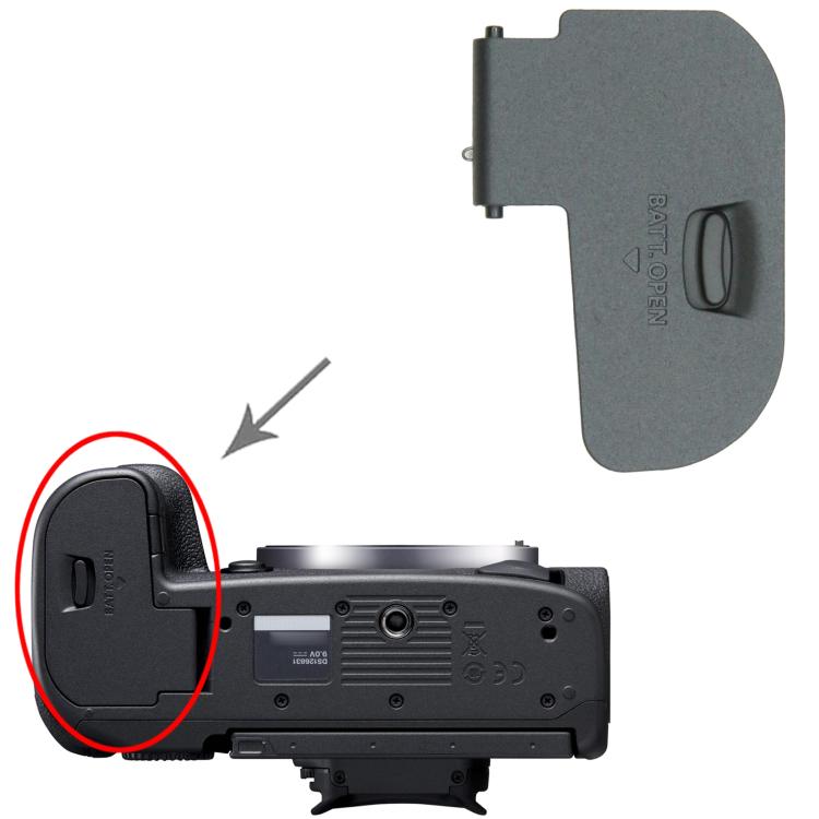 Canon EOS R6 Replacement Battery Compartment Cover - Compatible, Checked Condition, Professional Installation Recommended