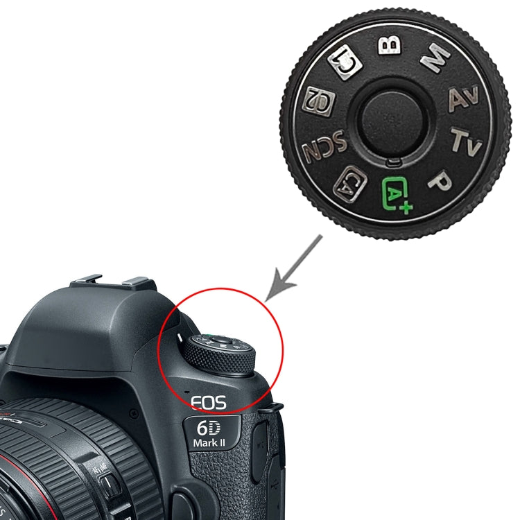 Canon EOS 6D Mark II Mode Dial Replacement Wheel - Original Turntable for Camera Repair