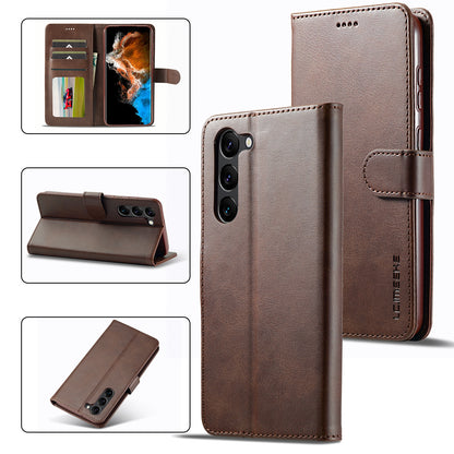 Samsung Galaxy S24 5G Calf Texture Leather Case – Elegant & Durable Protection