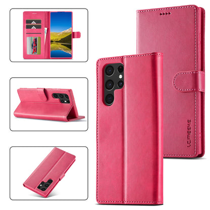 Samsung Galaxy S24 Ultra 5G Calf Texture Leather Case – Elegant & Durable Protection