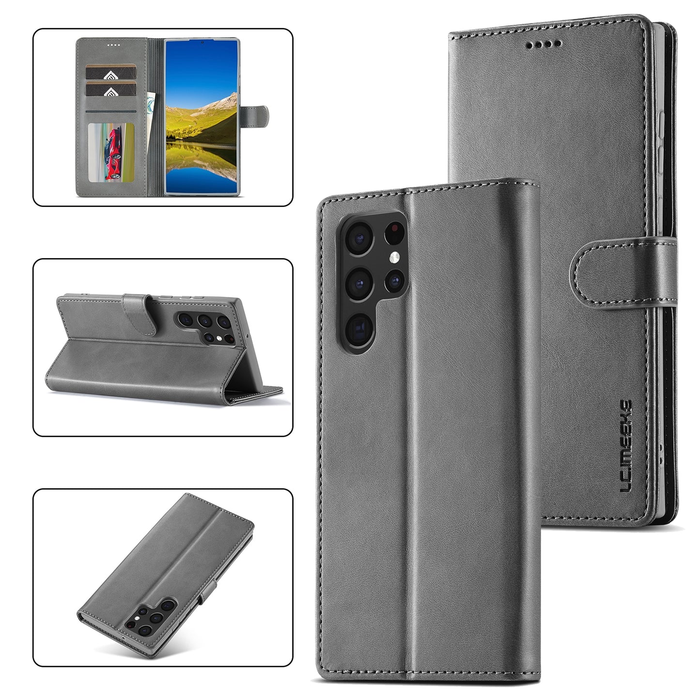 Samsung Galaxy S24 Ultra 5G Calf Texture Leather Case – Elegant & Durable Protection