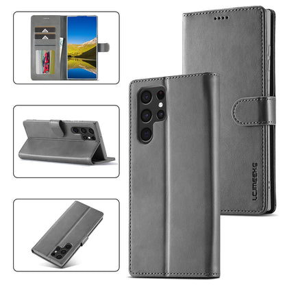 Samsung Galaxy S24 Ultra 5G Calf Texture Leather Case – Elegant & Durable Protection