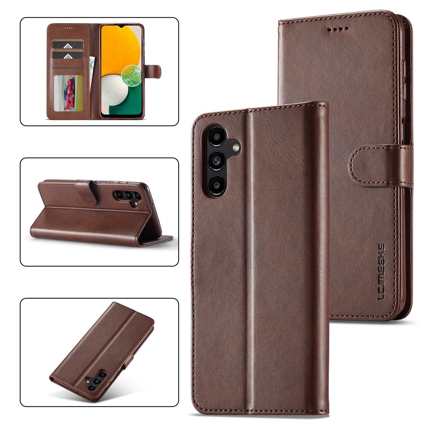 Samsung Galaxy A15 5G Calf Texture Leather Case – Elegant & Durable Protection