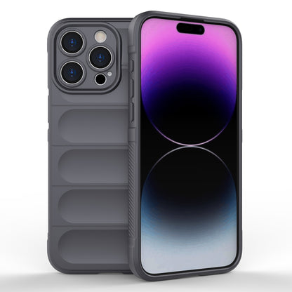 iPhone 15 Pro Max Magic Shield TPU + Flannel Phone Case - Stylish, Durable, and Lightweight Protection