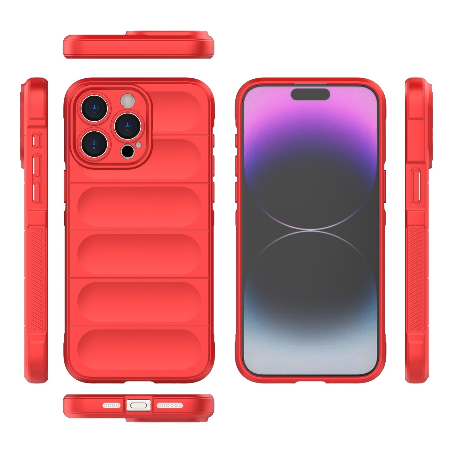 iPhone 15 Pro Max Magic Shield TPU + Flannel Phone Case - Stylish, Durable, and Lightweight Protection