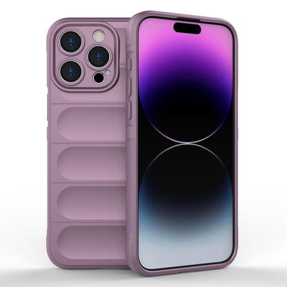 iPhone 15 Pro Max Magic Shield TPU + Flannel Phone Case - Stylish, Durable, and Lightweight Protection