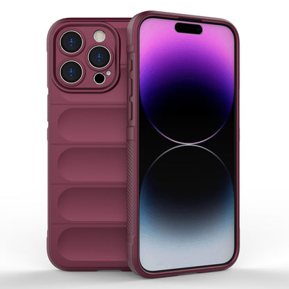 iPhone 15 Pro Max Magic Shield TPU + Flannel Phone Case - Stylish, Durable, and Lightweight Protection