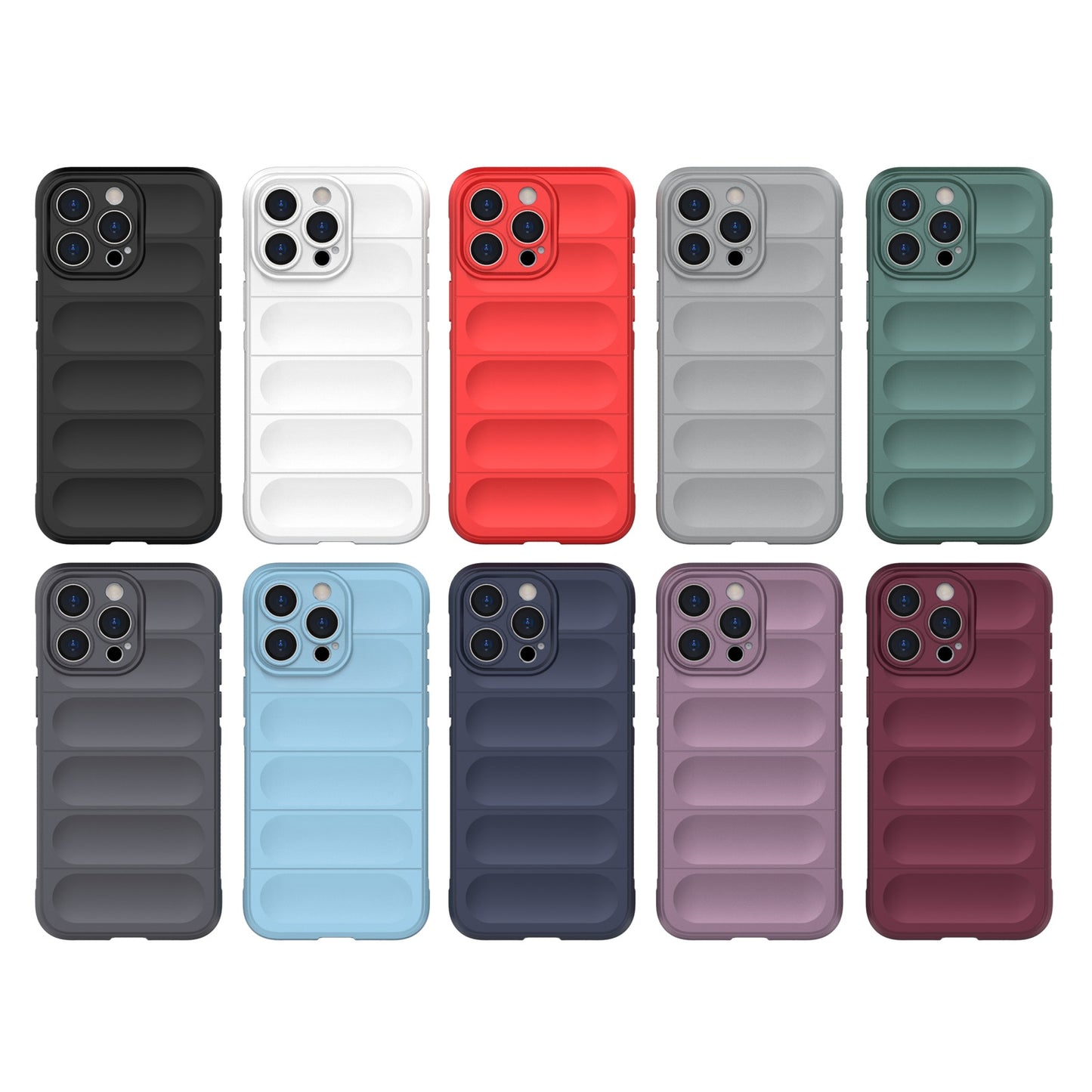 iPhone 15 Pro Max Magic Shield TPU + Flannel Phone Case - Stylish, Durable, and Lightweight Protection