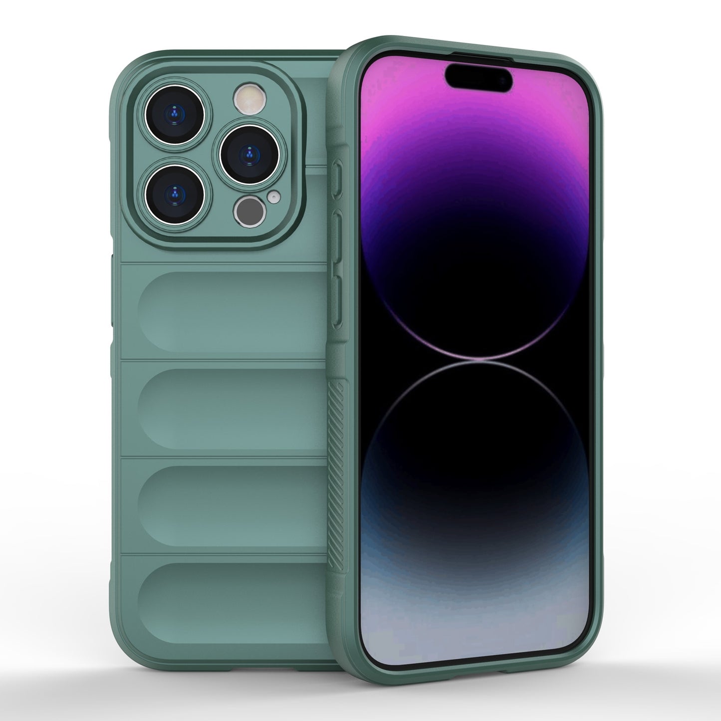 iPhone 15 Pro Magic Shield TPU + Flannel Phone Case - Stylish, Durable, and Lightweight Protection