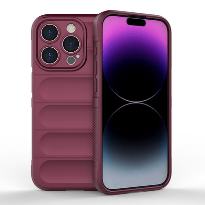 iPhone 15 Pro Magic Shield TPU + Flannel Phone Case - Stylish, Durable, and Lightweight Protection