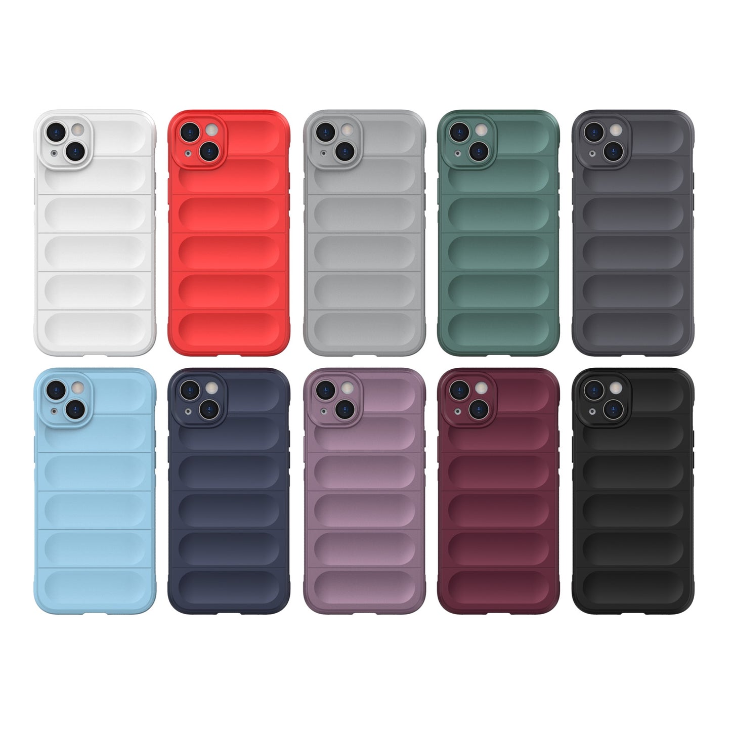 iPhone 15 Plus Magic Shield TPU + Flannel Phone Case - Stylish, Durable, and Lightweight Protection