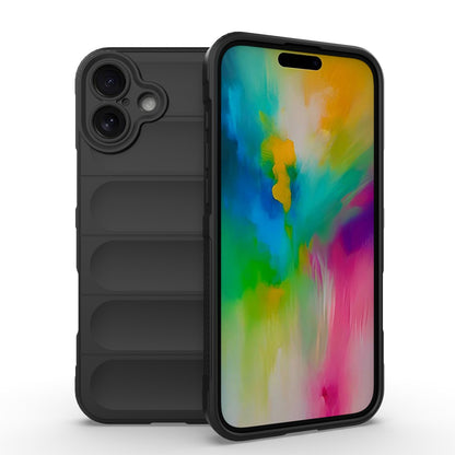 iPhone 16 Plus Magic Shield TPU + Flannel Phone Case - Stylish, Durable, and Lightweight Protection