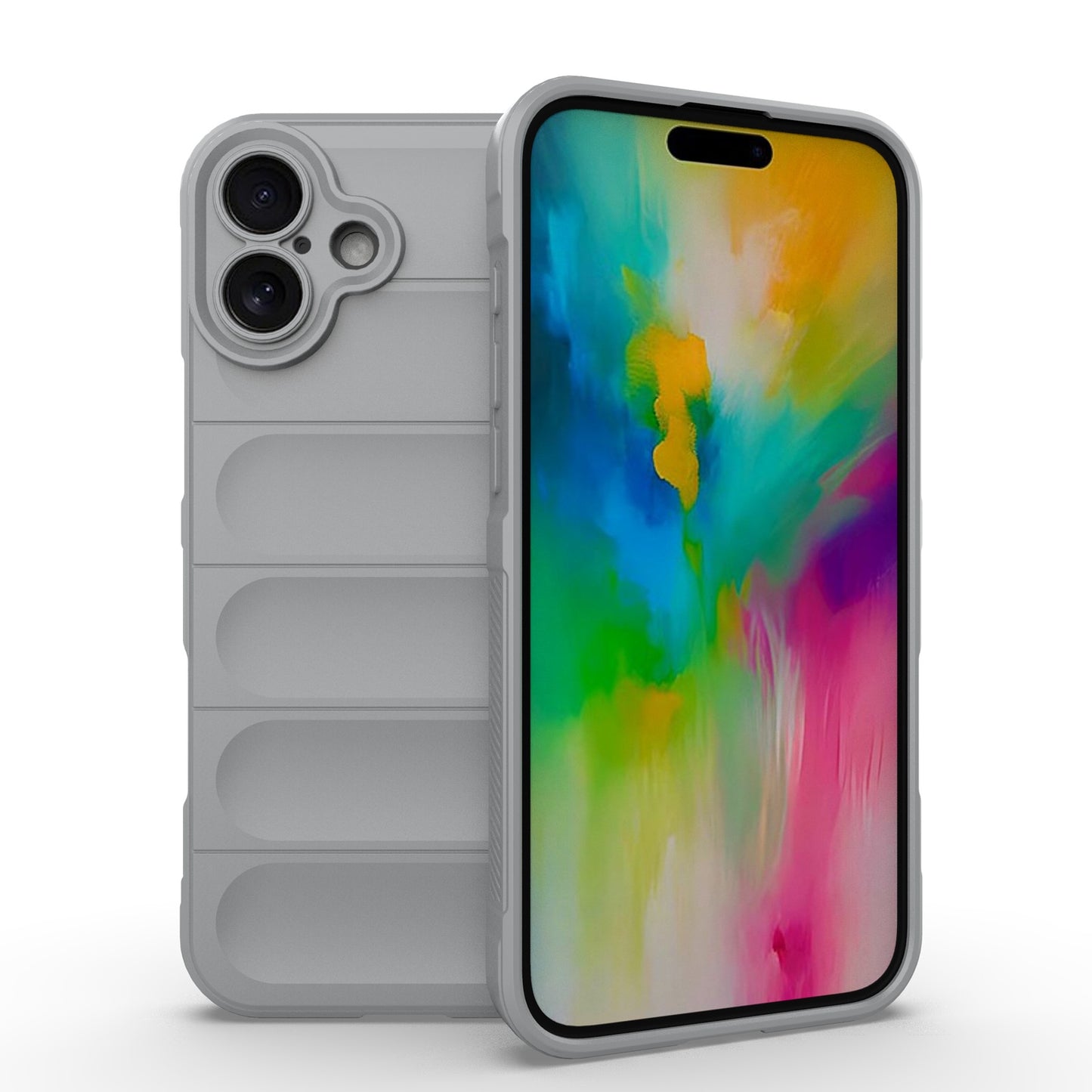 iPhone 16 Plus Magic Shield TPU + Flannel Phone Case - Stylish, Durable, and Lightweight Protection