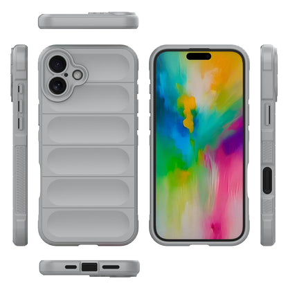 iPhone 16 Plus Magic Shield TPU + Flannel Phone Case - Stylish, Durable, and Lightweight Protection