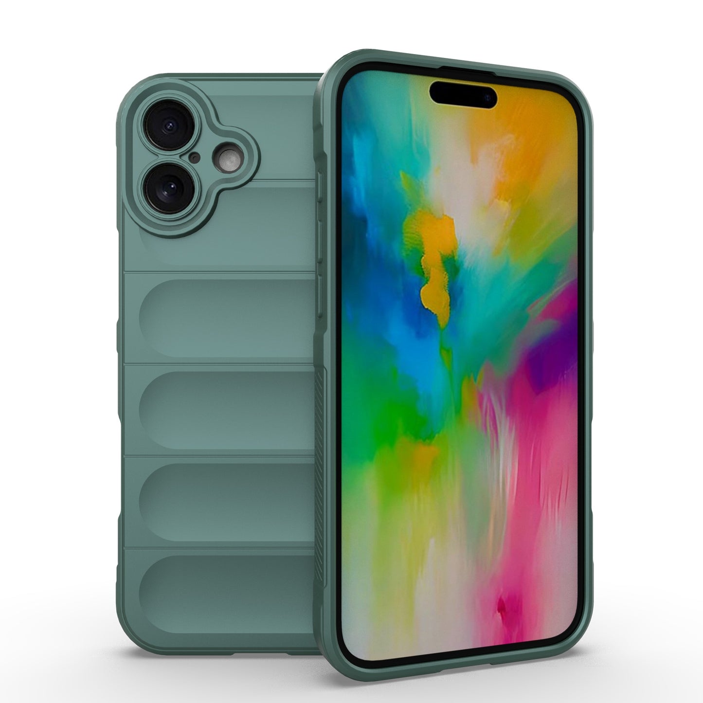 iPhone 16 Plus Magic Shield TPU + Flannel Phone Case - Stylish, Durable, and Lightweight Protection