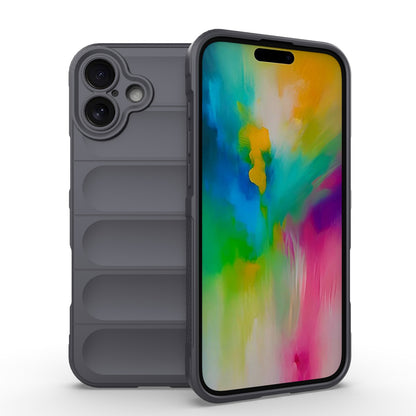 iPhone 16 Plus Magic Shield TPU + Flannel Phone Case - Stylish, Durable, and Lightweight Protection