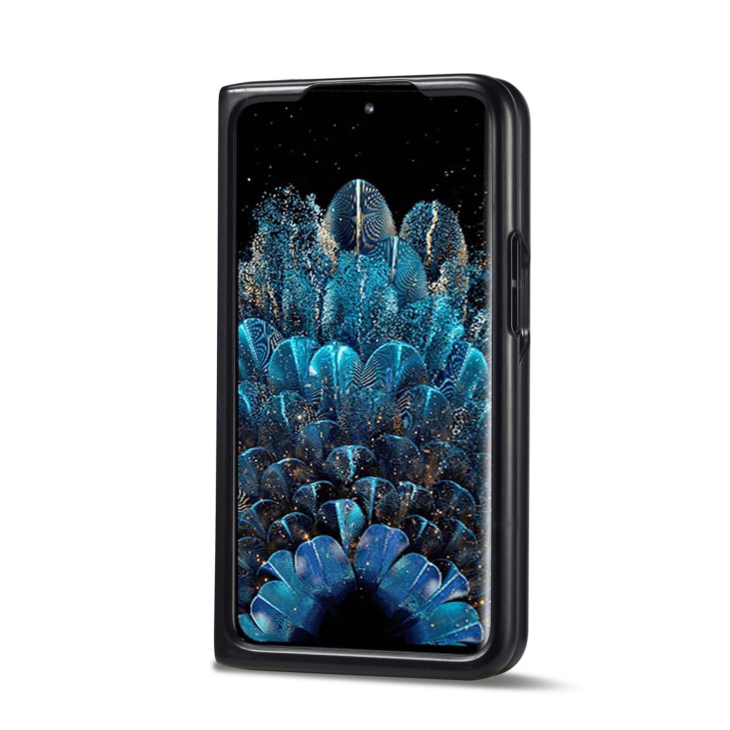 OPPO Find N 3-in-1 Carbon Fibre Texture Phone Case: Light, Shockproof & Sweatproof Protection - Black
