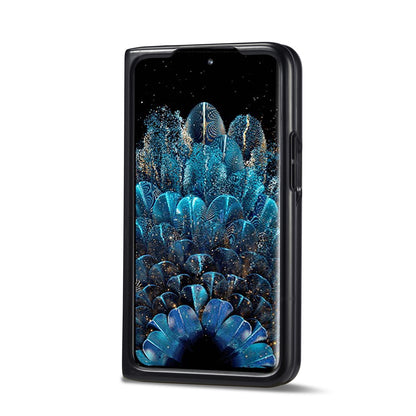 OPPO Find N 3-in-1 Carbon Fibre Texture Phone Case: Light, Shockproof & Sweatproof Protection - Black