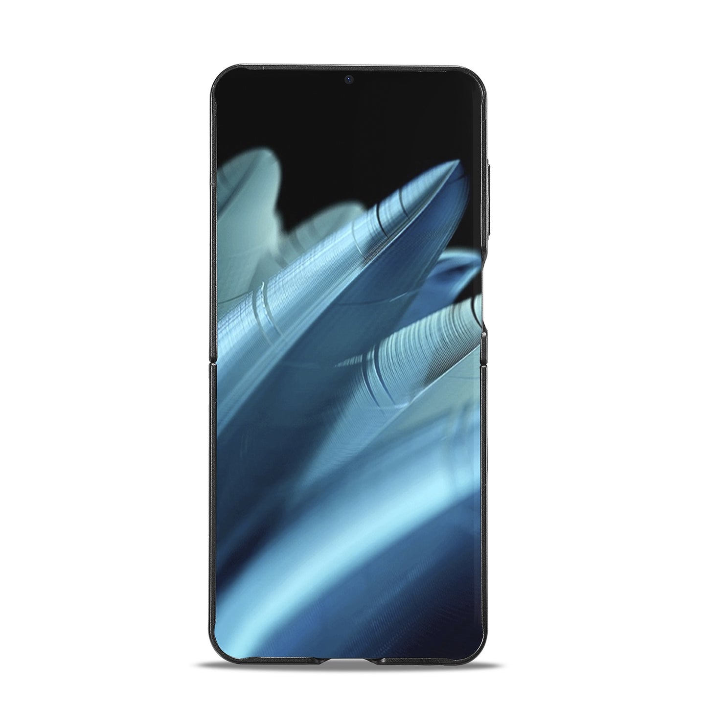 OPPO Find N2 Flip 3-in-1 Carbon Fibre Texture Phone Case: Light, Shockproof & Sweatproof Protection - Black