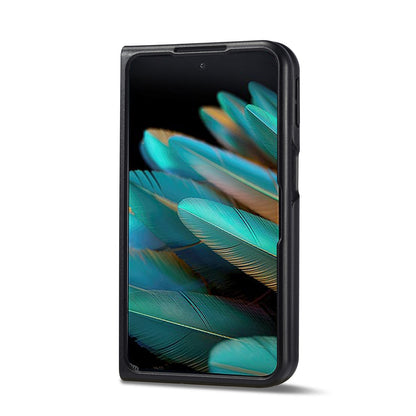 OPPO Find N2 3-in-1 Carbon Fibre Texture Phone Case: Light, Shockproof & Sweatproof Protection - Black