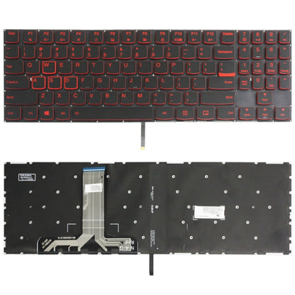 Lenovo Y520 US Version Backlit Laptop Keyboard Replacement (Red Letters) - Fully Compatible, New Condition