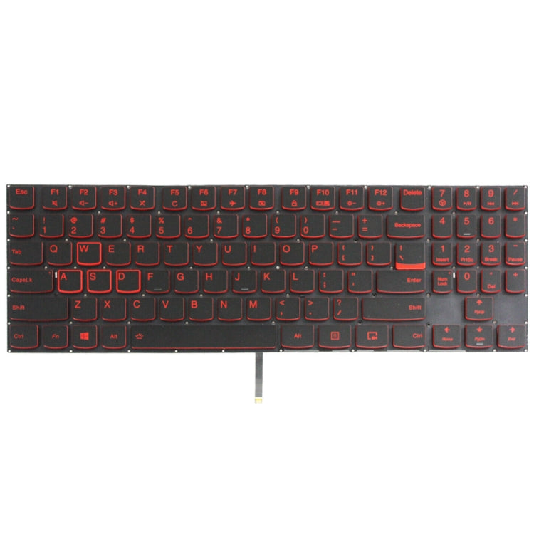 Lenovo Y520 US Version Backlit Laptop Keyboard Replacement (Red Letters) - Fully Compatible, New Condition