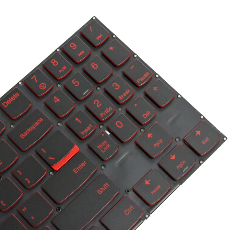 Lenovo Y520 US Version Backlit Laptop Keyboard Replacement (Red Letters) - Fully Compatible, New Condition