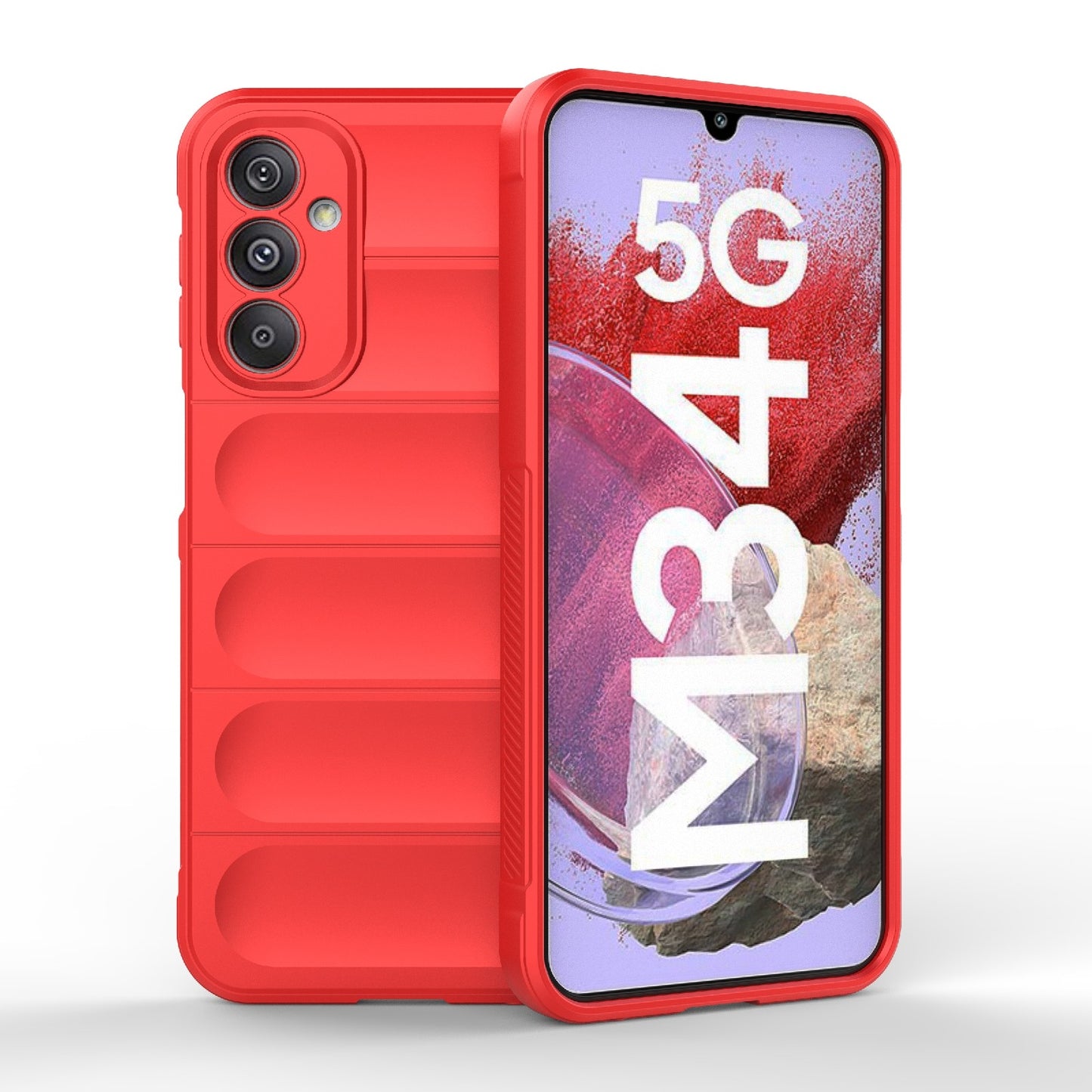 Samsung Galaxy M34 5G Magic Shield TPU + Flannel Phone Case - Stylish, Durable, and Lightweight Protection