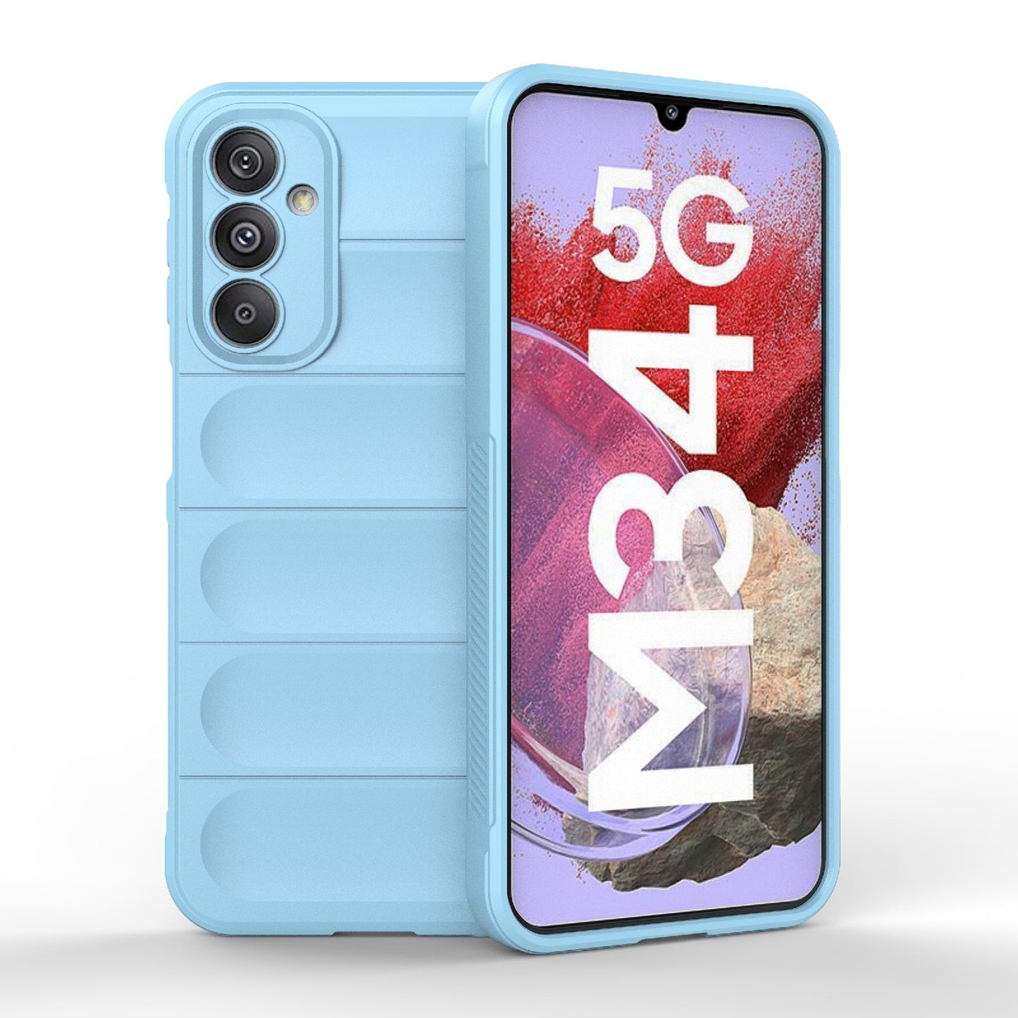 Samsung Galaxy M34 5G Magic Shield TPU + Flannel Phone Case - Stylish, Durable, and Lightweight Protection