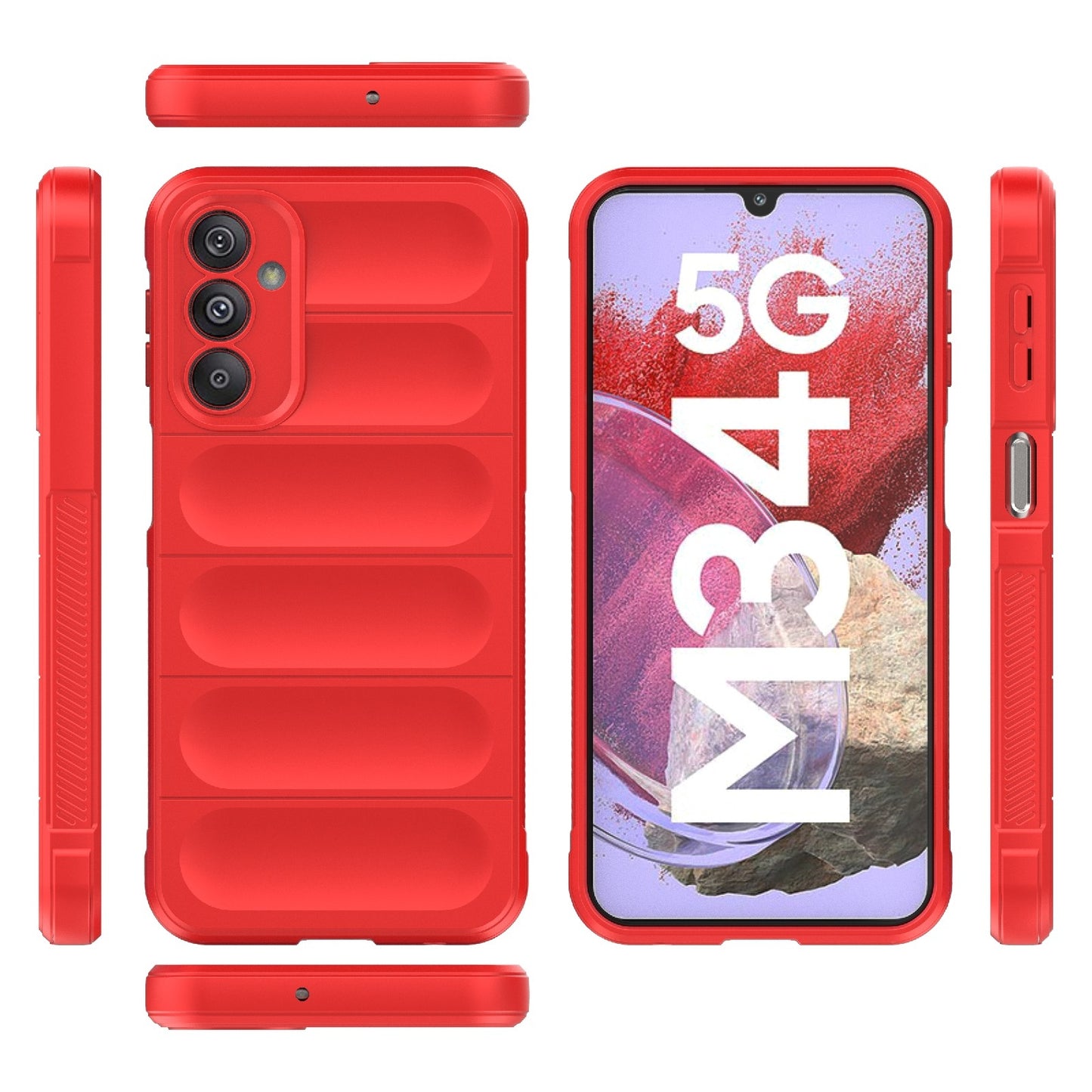 Samsung Galaxy M34 5G Magic Shield TPU + Flannel Phone Case - Stylish, Durable, and Lightweight Protection