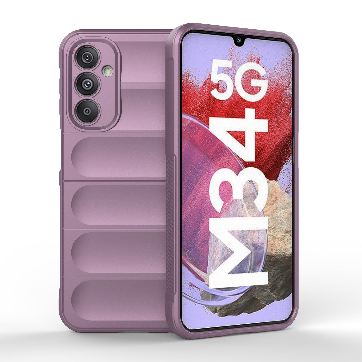 Samsung Galaxy M34 5G Magic Shield TPU + Flannel Phone Case - Stylish, Durable, and Lightweight Protection