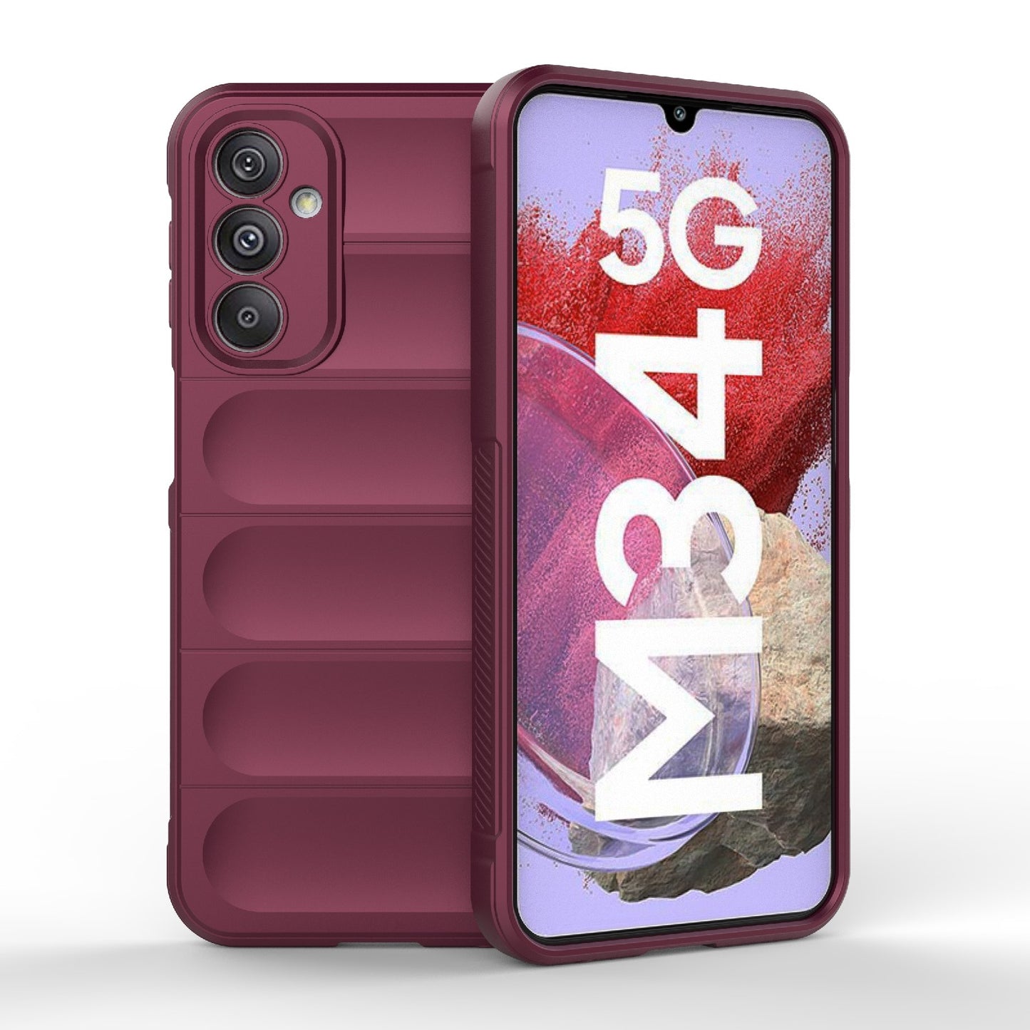 Samsung Galaxy M34 5G Magic Shield TPU + Flannel Phone Case - Stylish, Durable, and Lightweight Protection