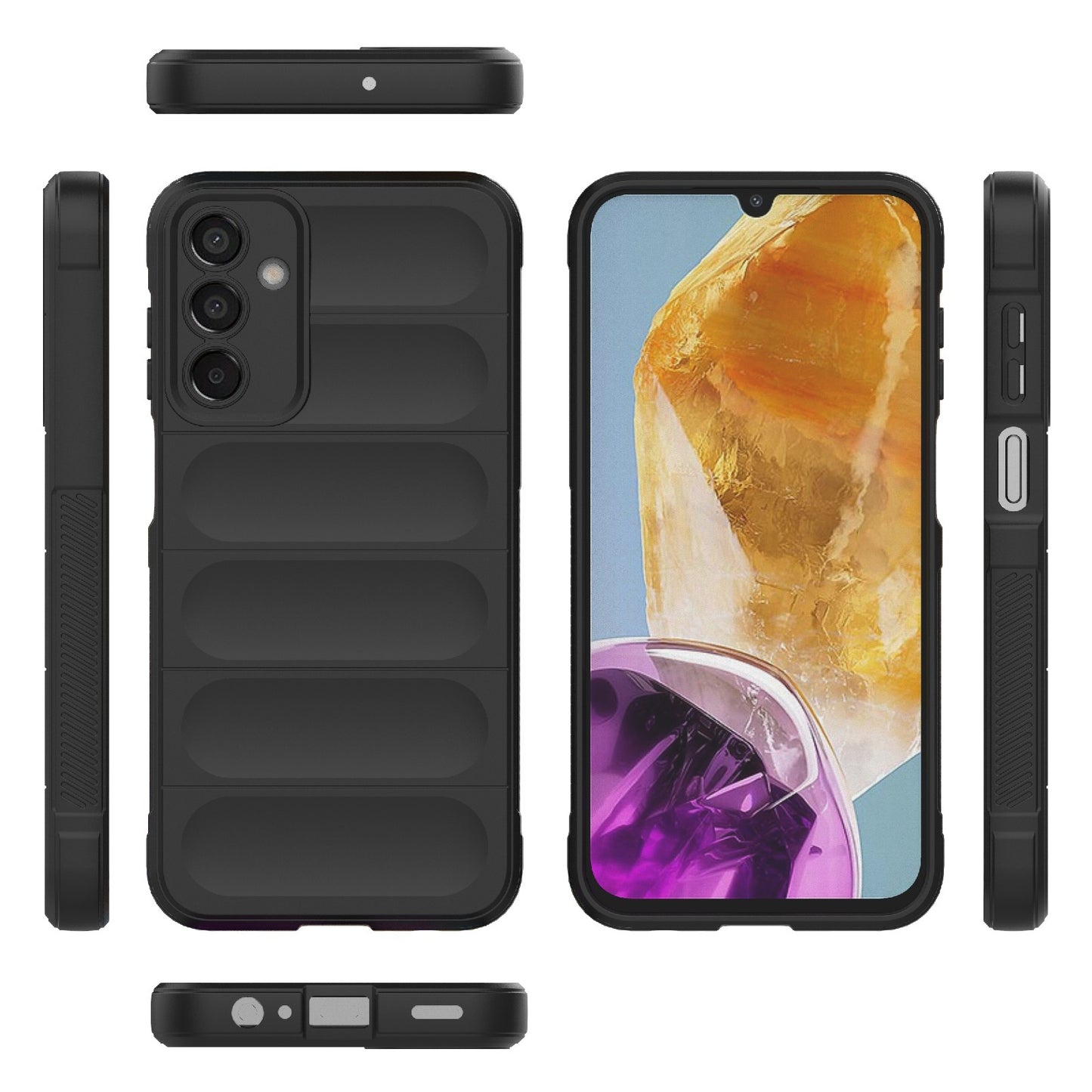 Samsung Galaxy M15 5G Global Magic Shield TPU + Flannel Phone Case - Stylish, Durable, and Lightweight Protection