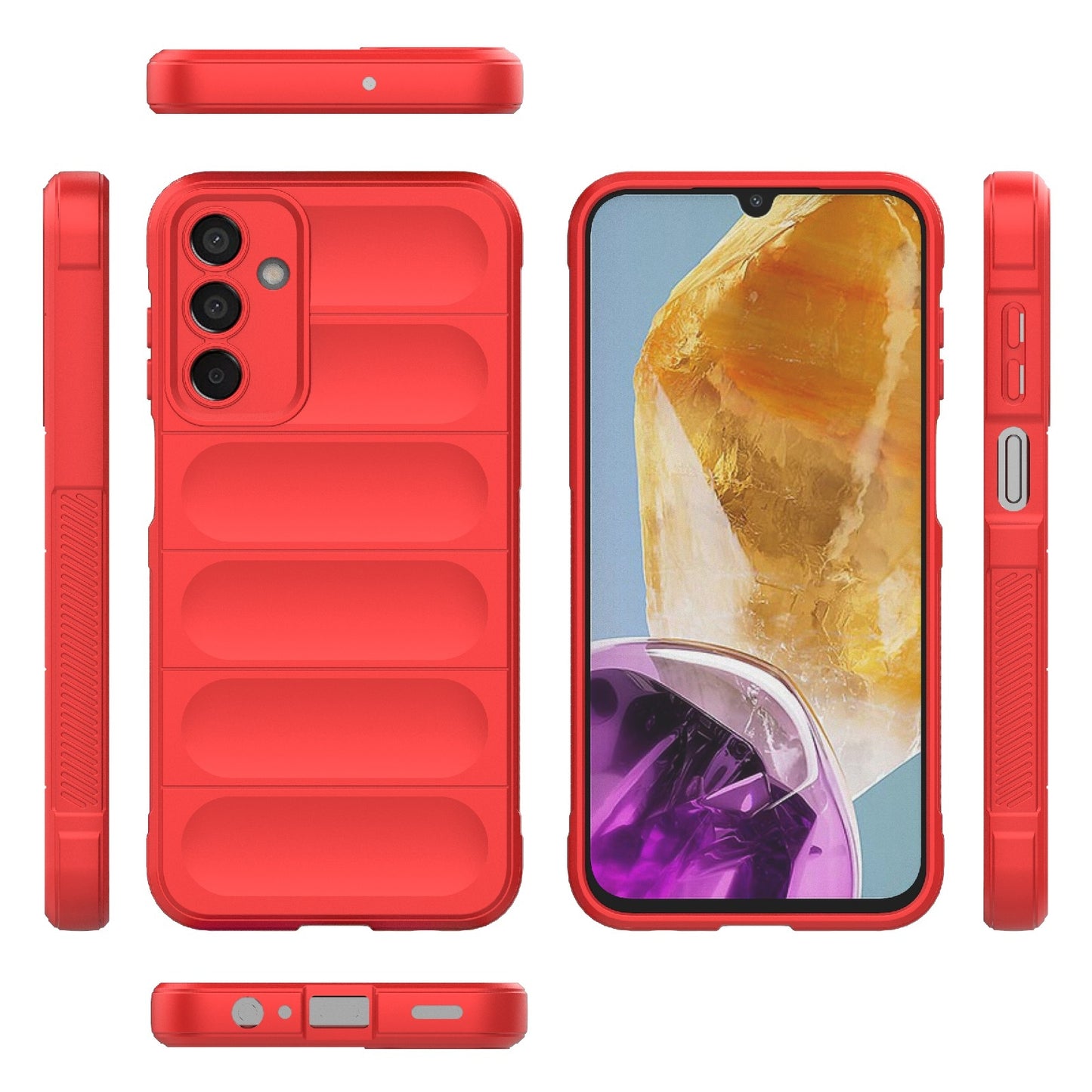 Samsung Galaxy M15 5G Global Magic Shield TPU + Flannel Phone Case - Stylish, Durable, and Lightweight Protection