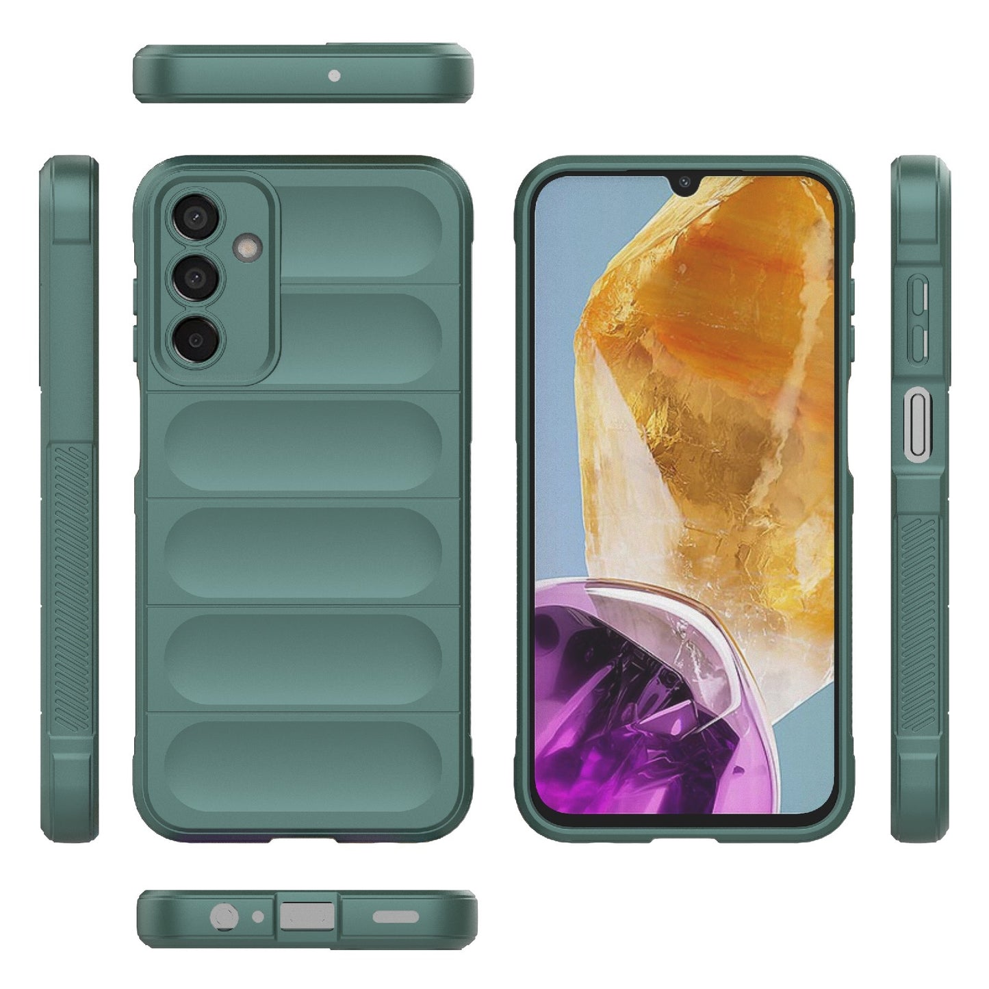 Samsung Galaxy M15 5G Global Magic Shield TPU + Flannel Phone Case - Stylish, Durable, and Lightweight Protection